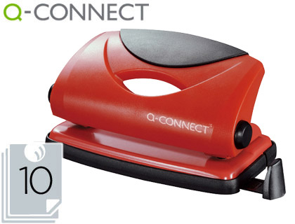 Taladro Q-Connect 10 hojas rojo